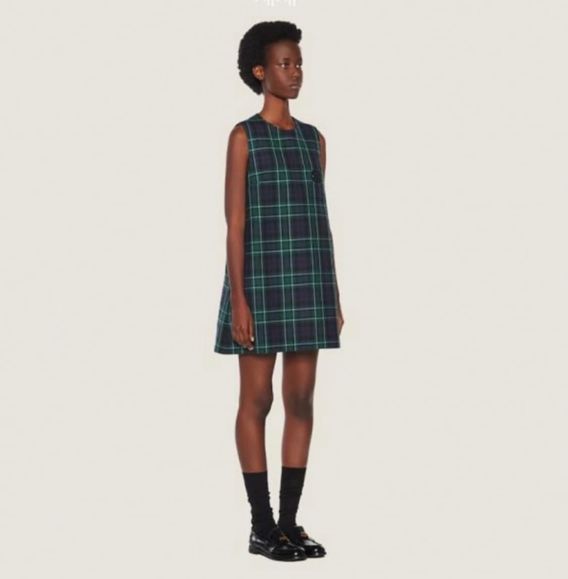 미우미우 체크 원피스 38 상품이미지1