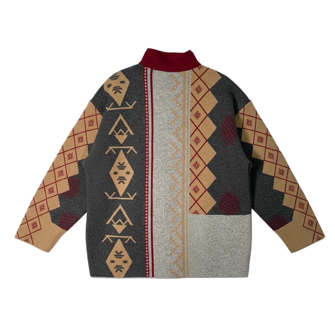 베네통 아가일 울 체크 자켓 상품이미지2