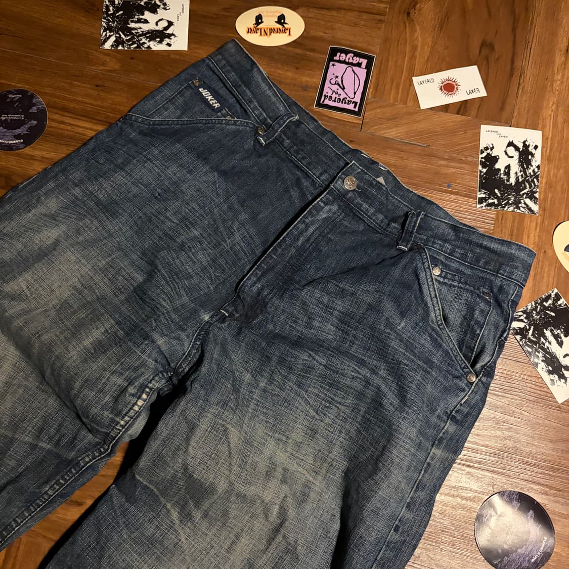 00s Joker wide washed denim pants 상품이미지3
