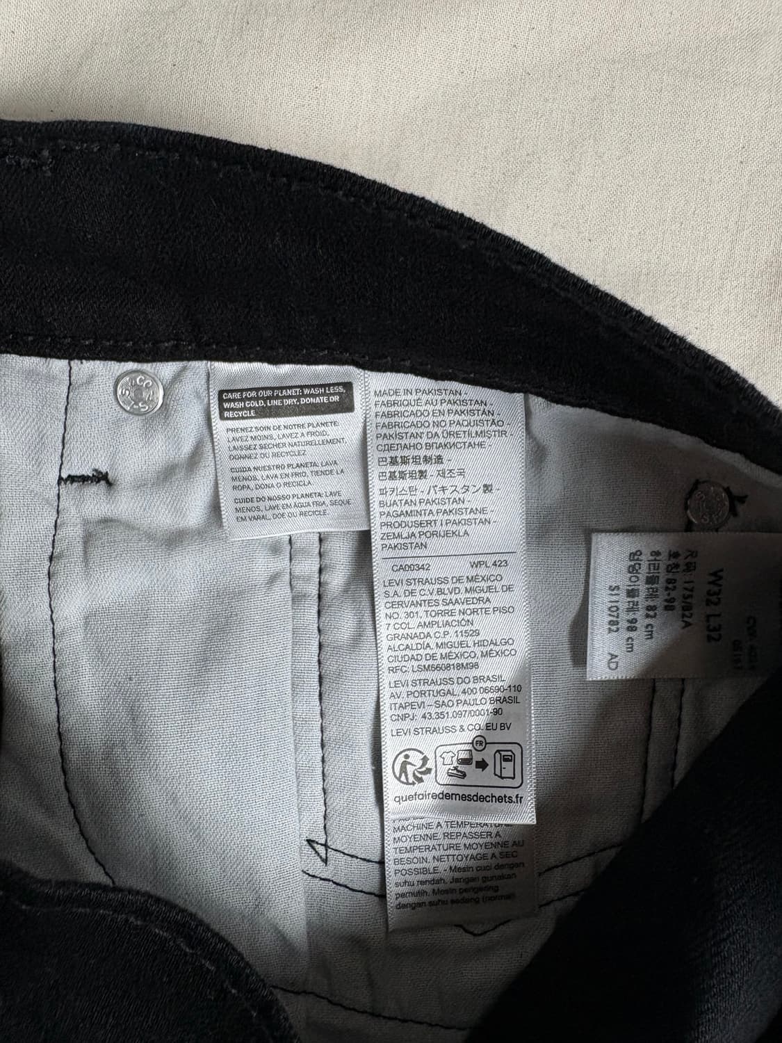 Levis 리바이스 505 데님 혼방 팬츠 W32 상품이미지4
