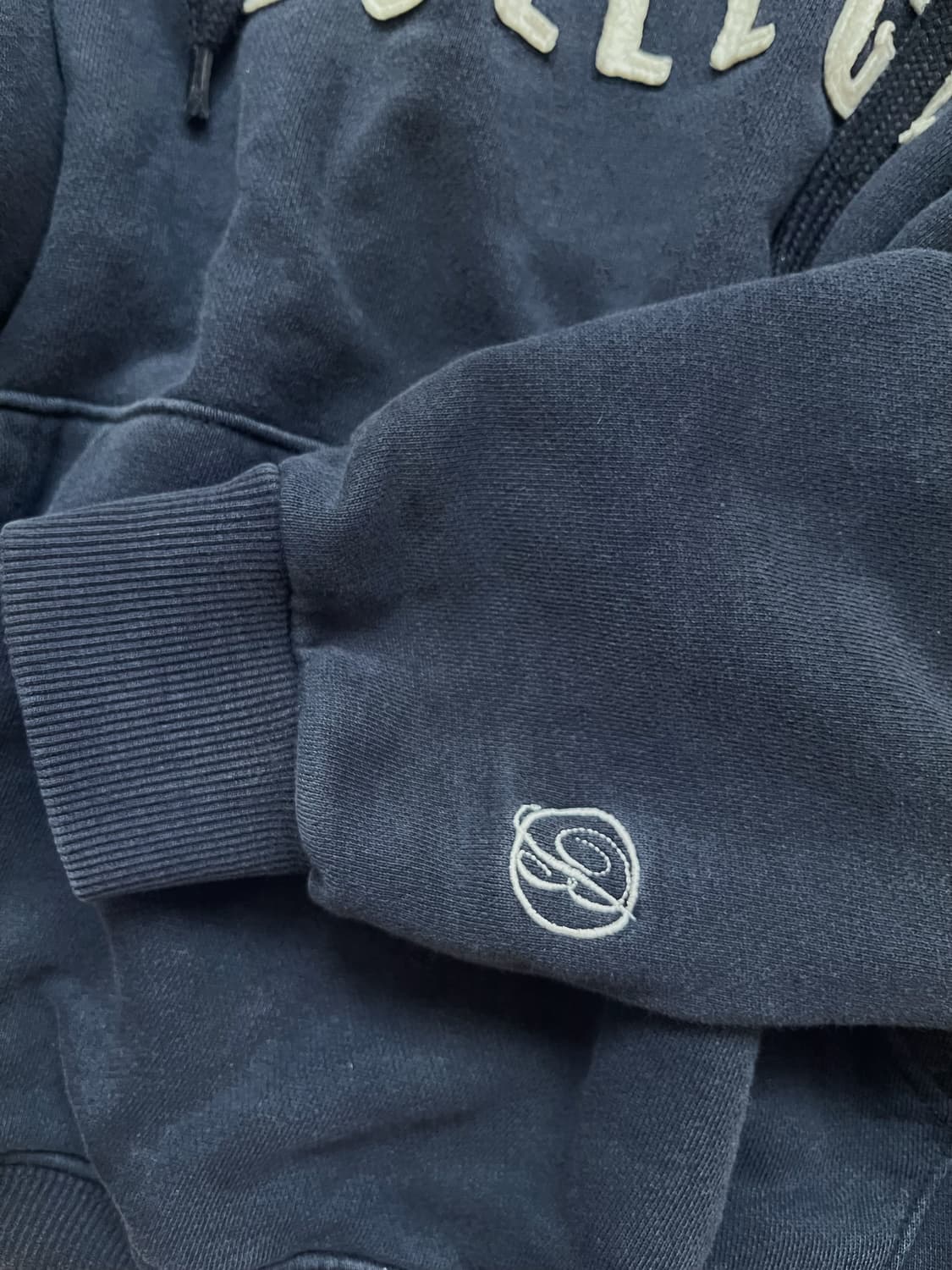 빈티지 네이비 슬림 후드집업 상품이미지2