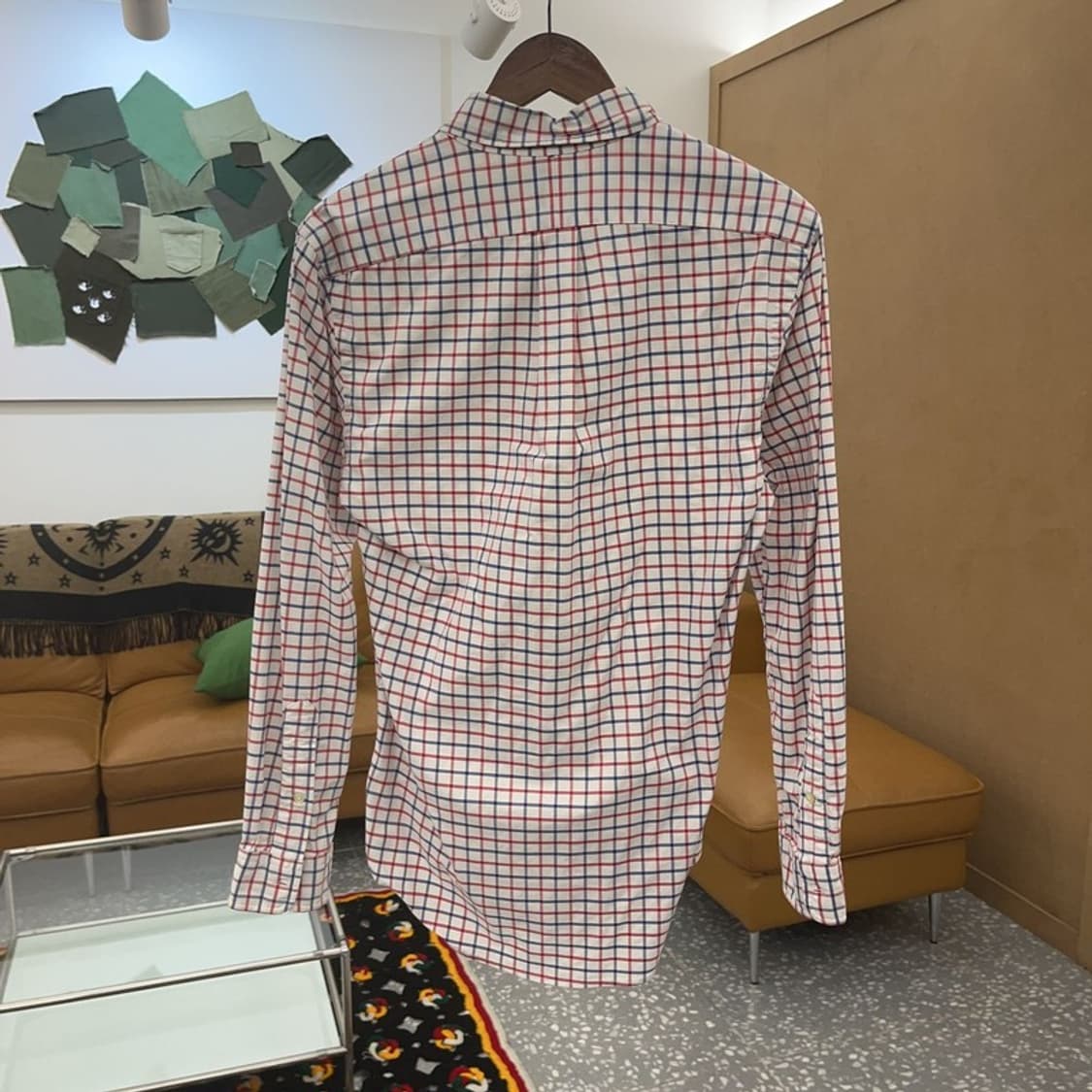 폴로 랄프로렌 파머룩 옥스포드 슬림핏 체크 셔츠 S C07063 상품이미지4