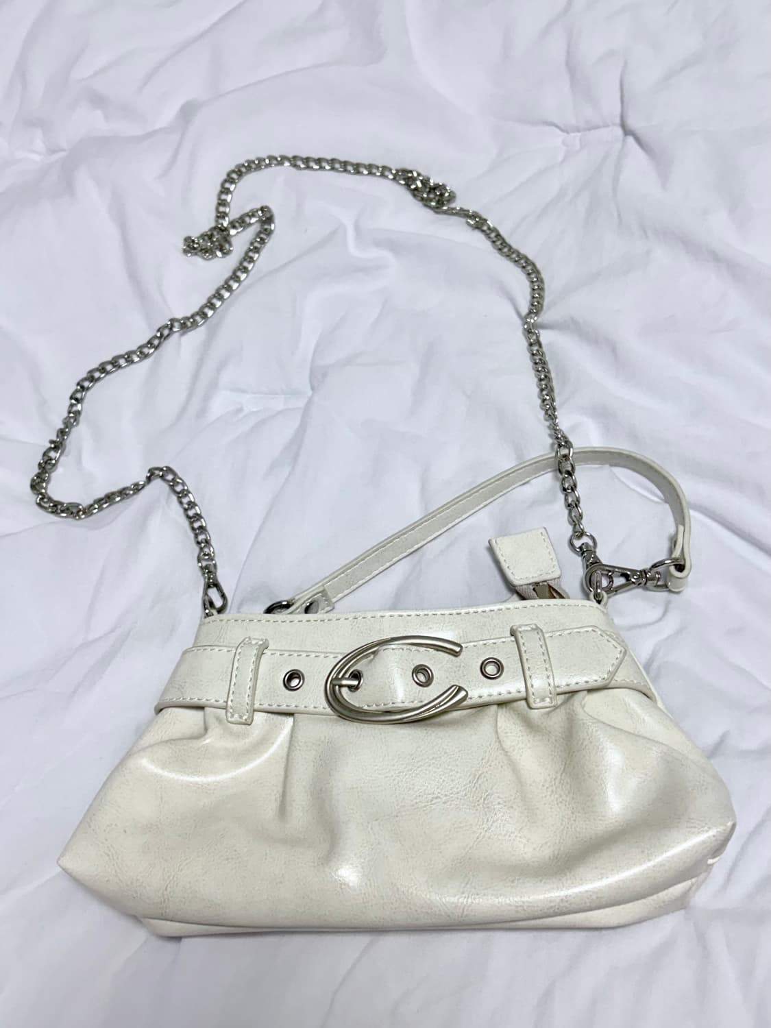 CURETTY 화이트 미니 체인백 상품이미지1