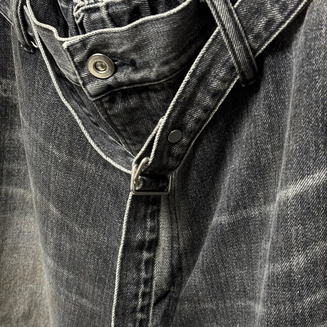 M) 요코 사카모토 25SS 벨티드 데님 트라우저 상품이미지2