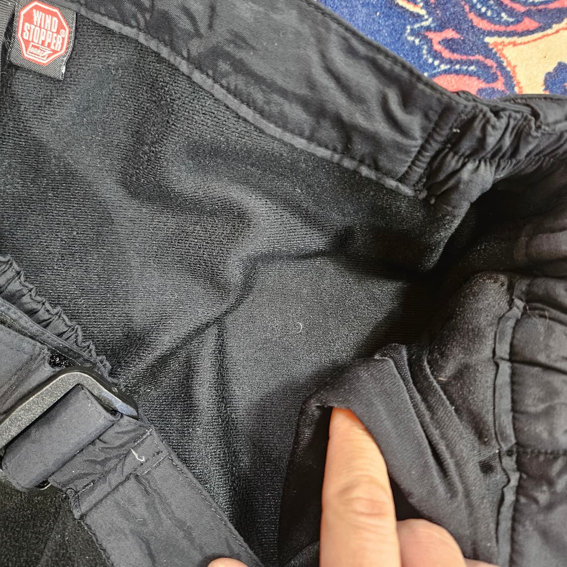 노스페이스 00's 윈드스토퍼 나일론 블럭 기모 플리츠팬츠  상품이미지6