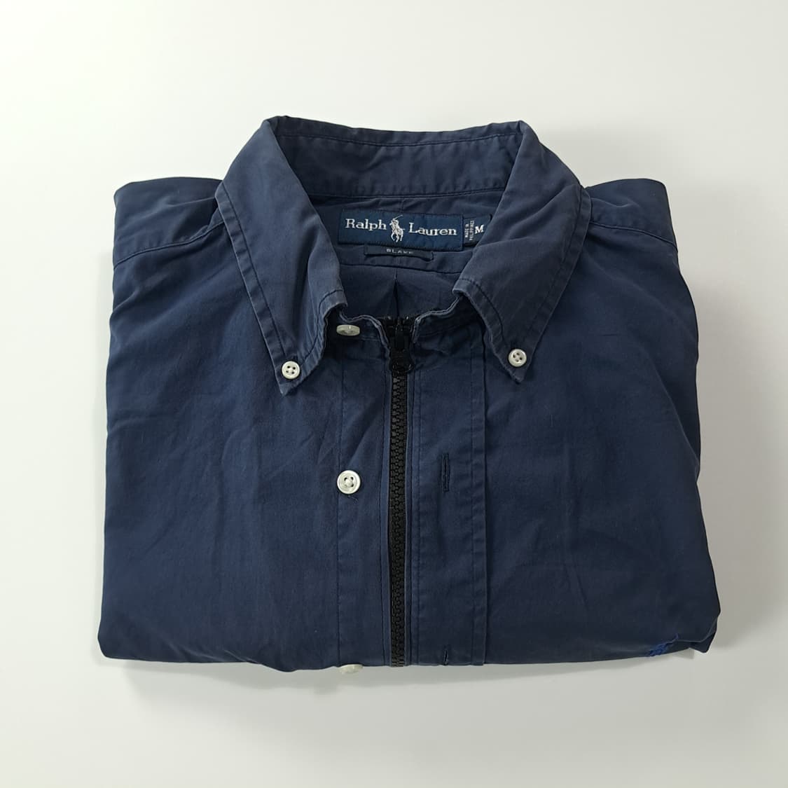 CK334 FREE 폴로 90s 다크네이비 크롭 셔츠 자켓 상품이미지6