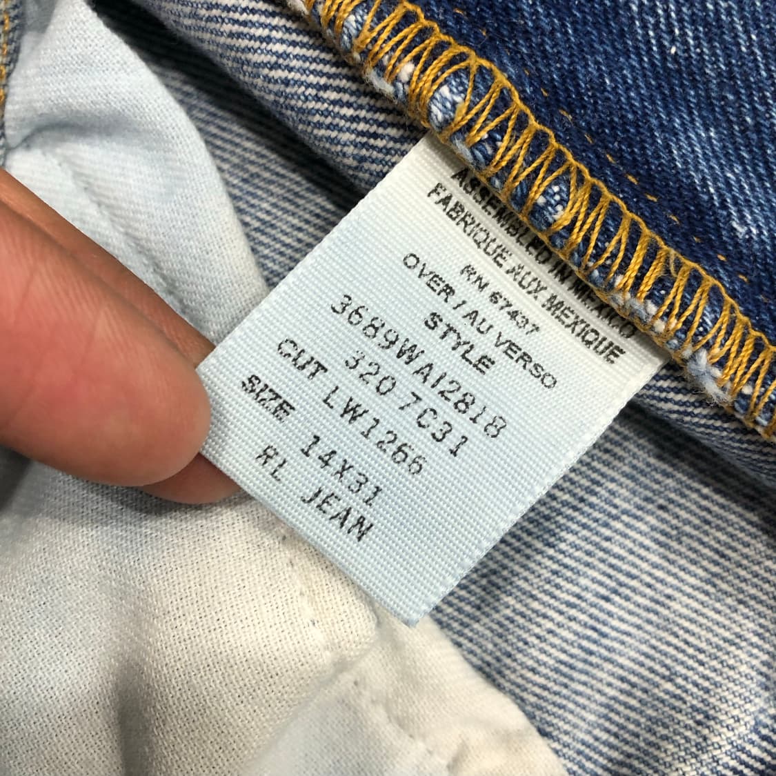 폴로 랄프로렌 하이웨스트 워싱 데님팬츠 상품이미지7