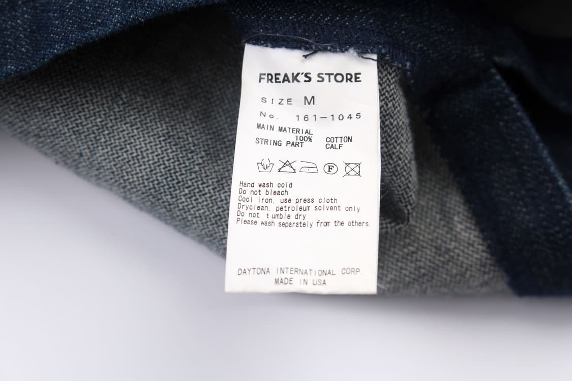 FREAK’S AMERICA Lace Up Denim Pullover M 상품이미지10