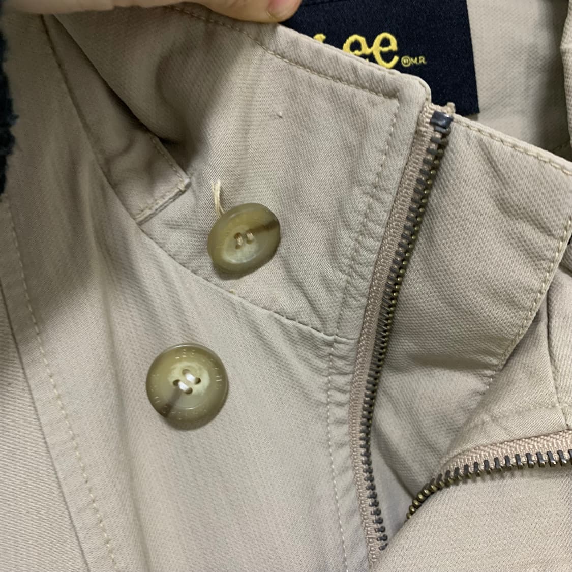 Lee 리 빈티지 베이지 야상 봄버 점퍼 100 사이즈 상품이미지10