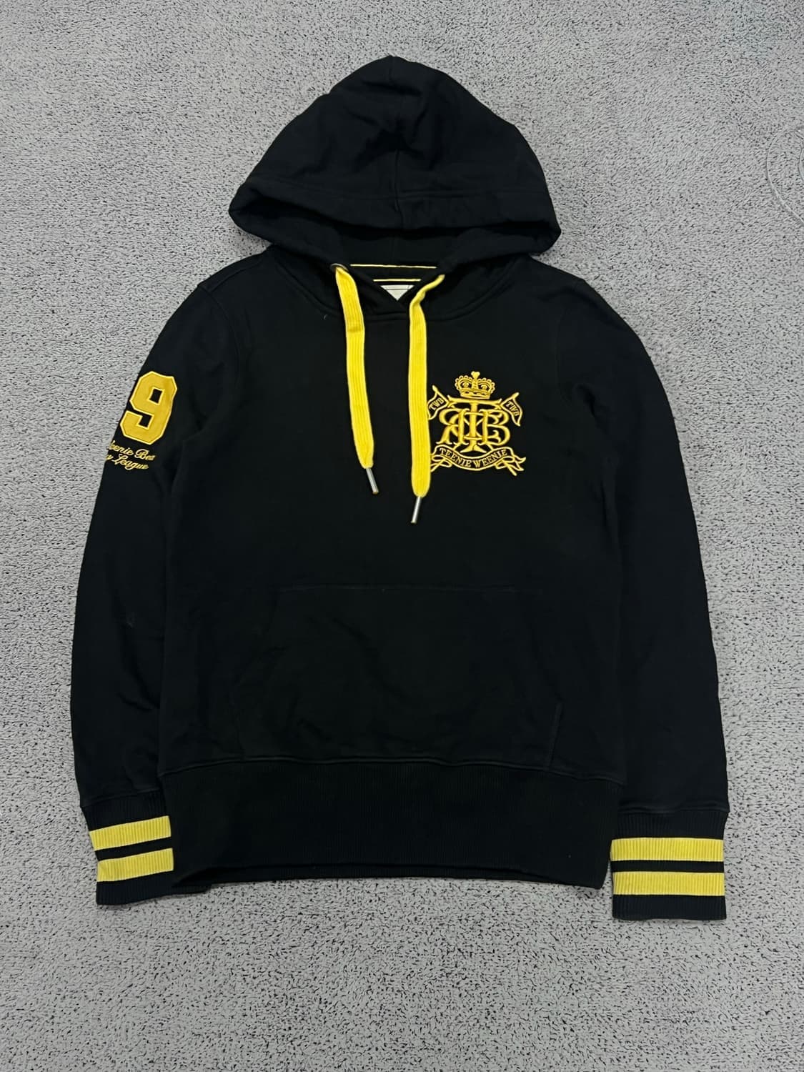 (S) 티니위니 후드티 블랙/옐로우 상품이미지1