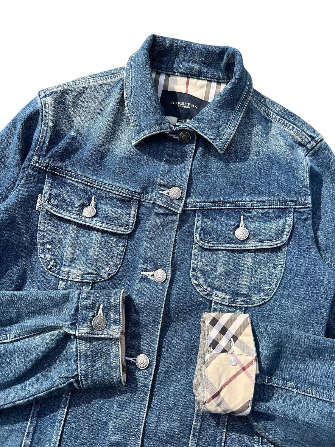 Burberry 버버리 노바체크 디테일 데님자켓 상품이미지2