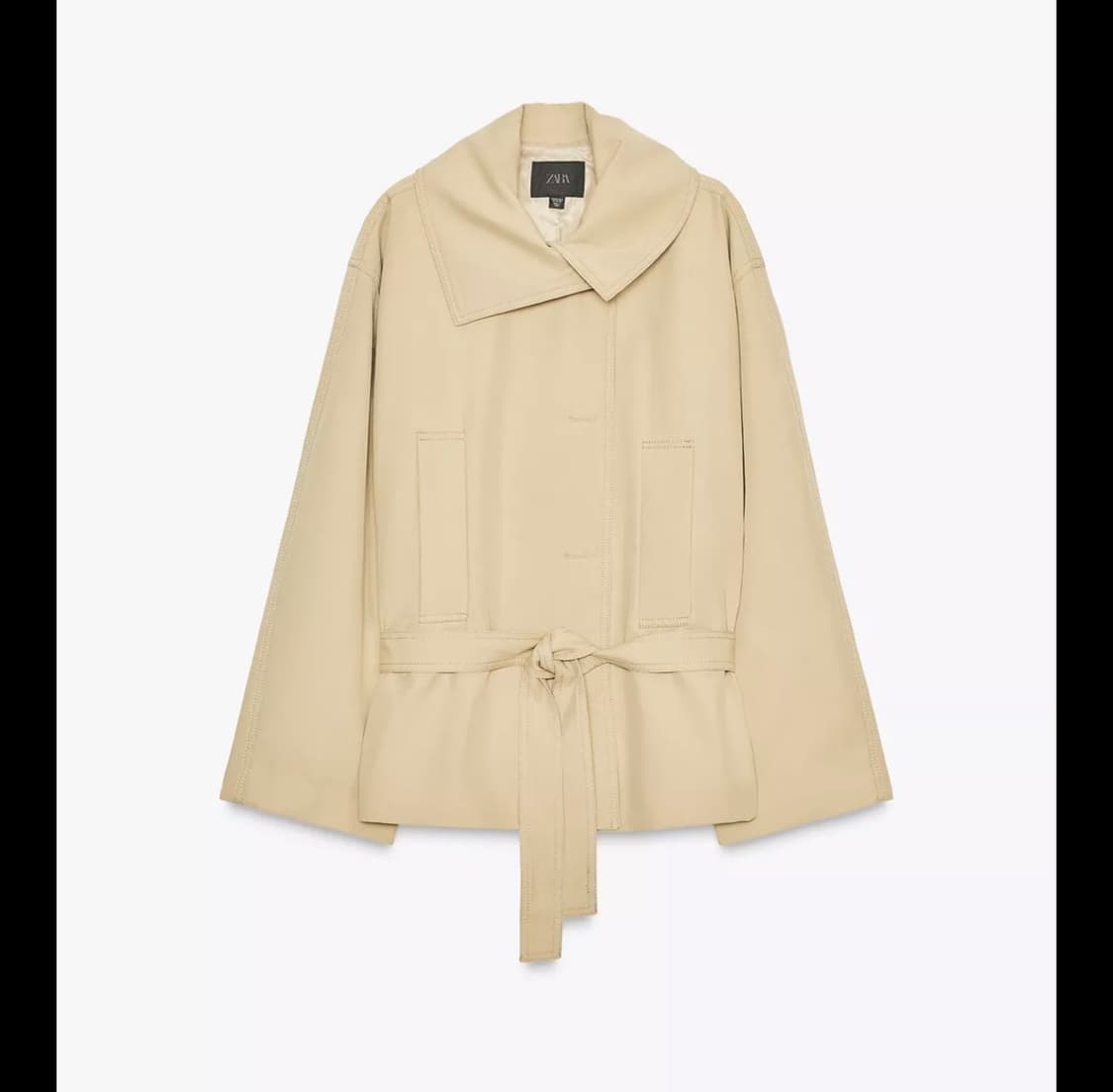Zara 벨트 트렌치 코트 상품이미지2
