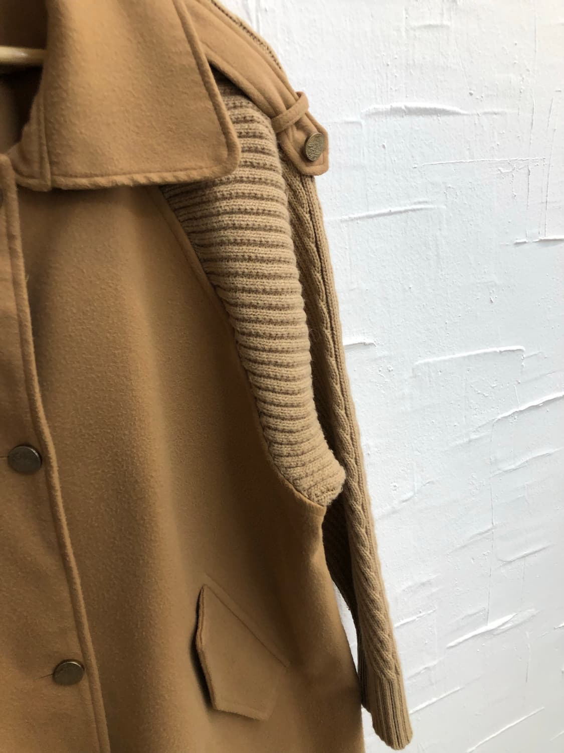 Camel knit coat 상품이미지6