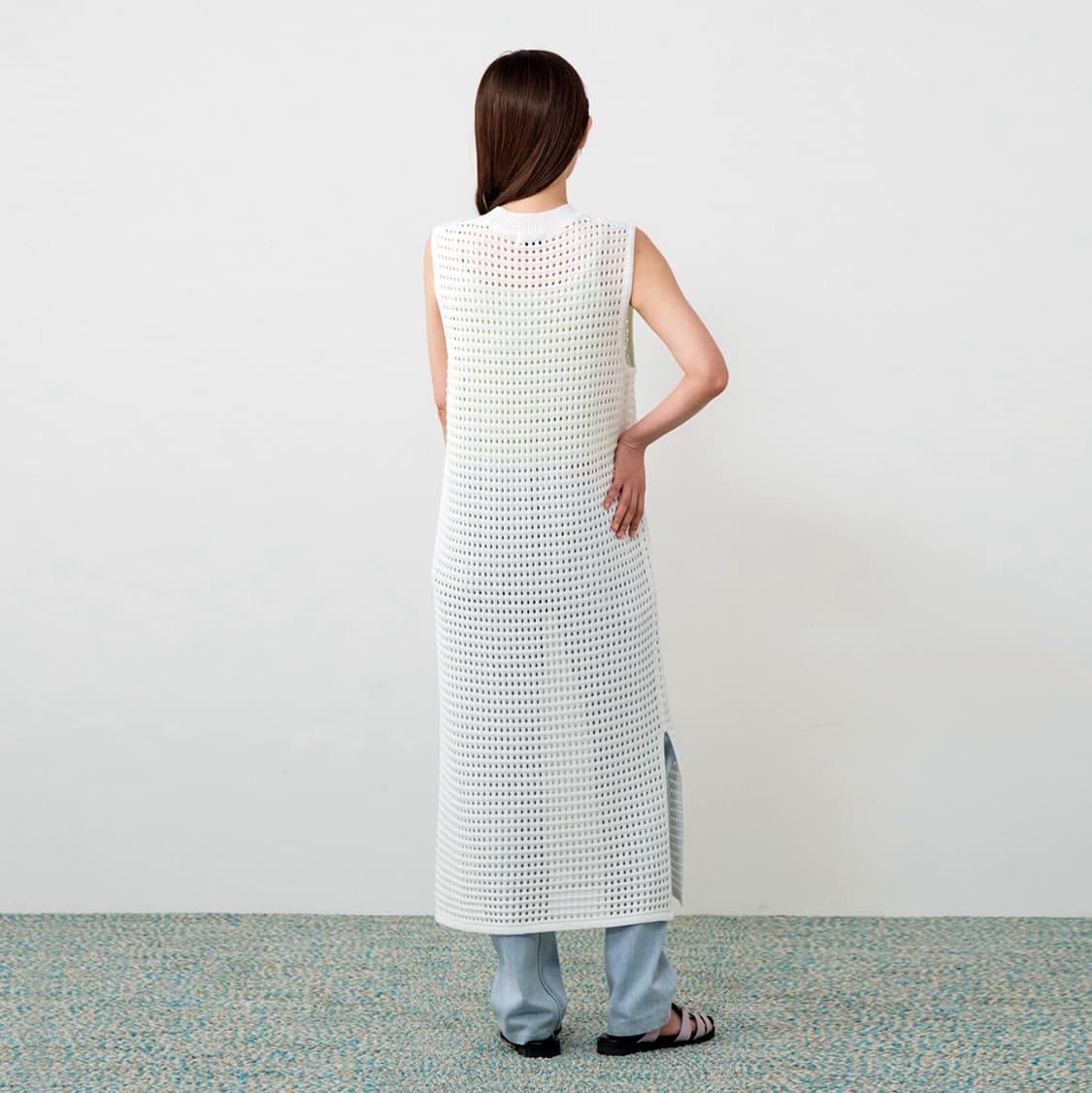 커버낫(COVERNAT) 슬리브리스 니트원피스 55-66 상품이미지3