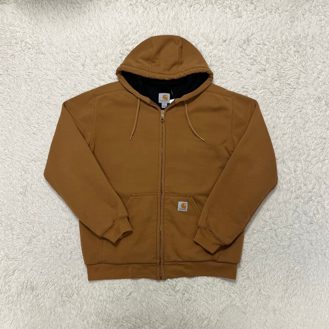Carhartt camel thermal zip-up hoodie 상품이미지4