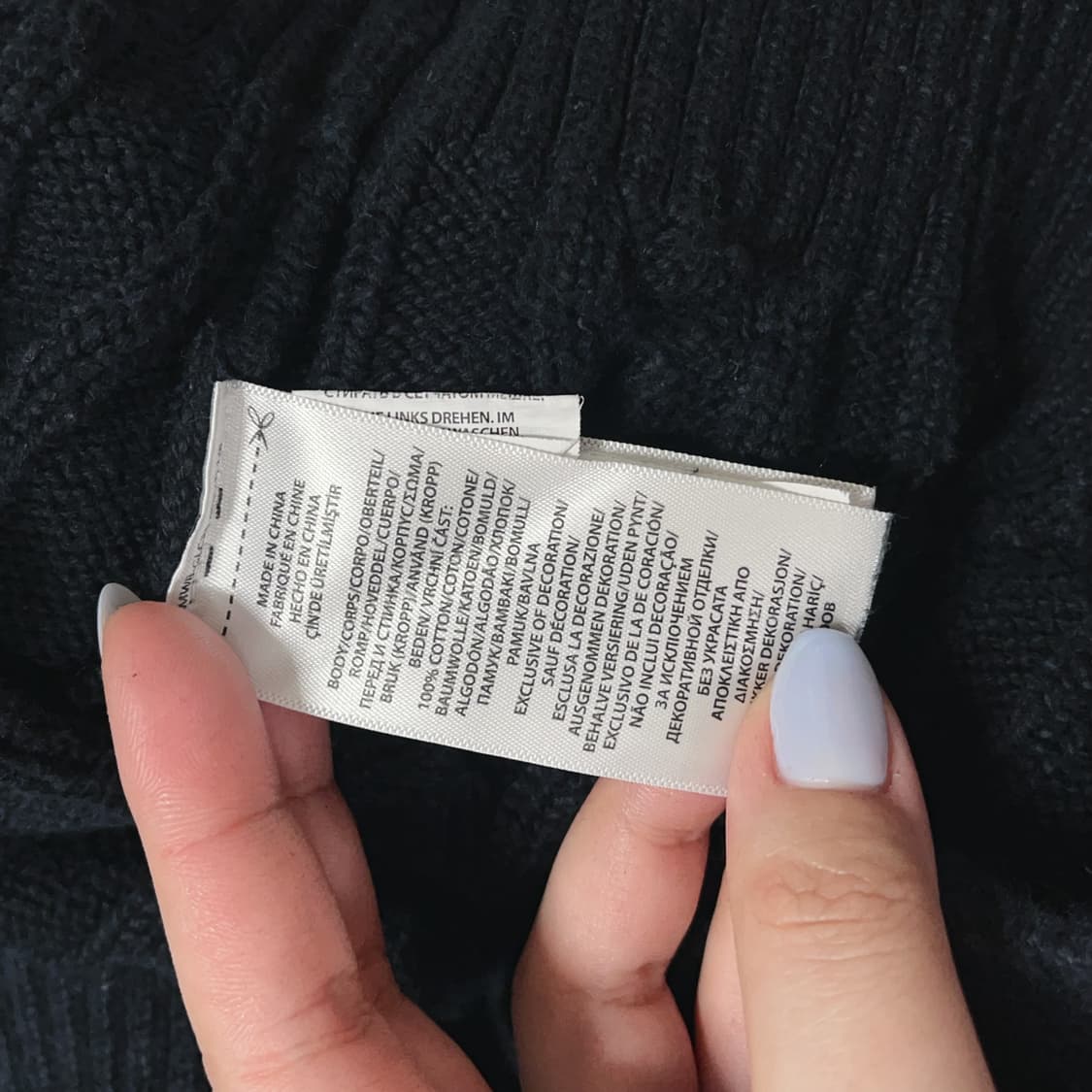 [정품] 폴로 블랙 / 레드포니 꽈배기 라운드 니트 [ L ] 상품이미지6