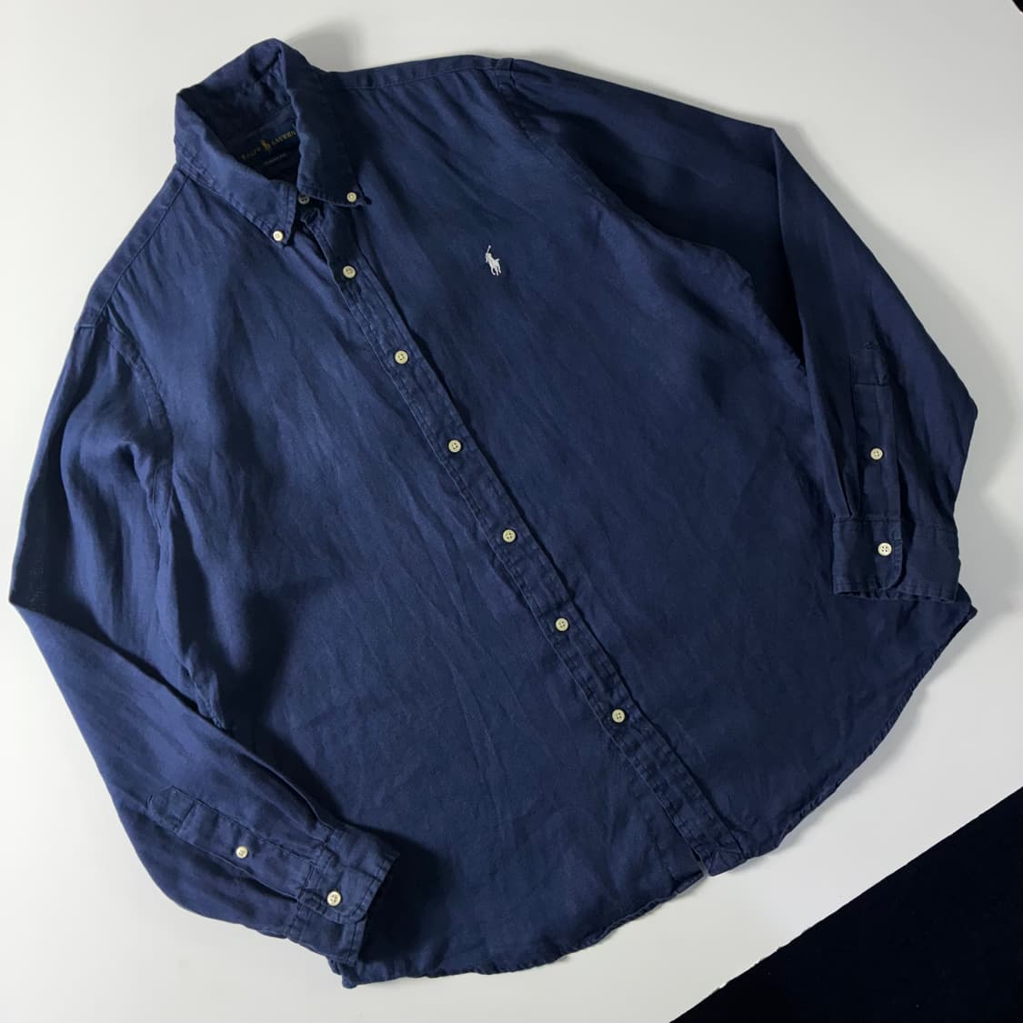 Polo  폴로 랄프로렌 자수 린넨 네이비 셔츠  상품이미지2