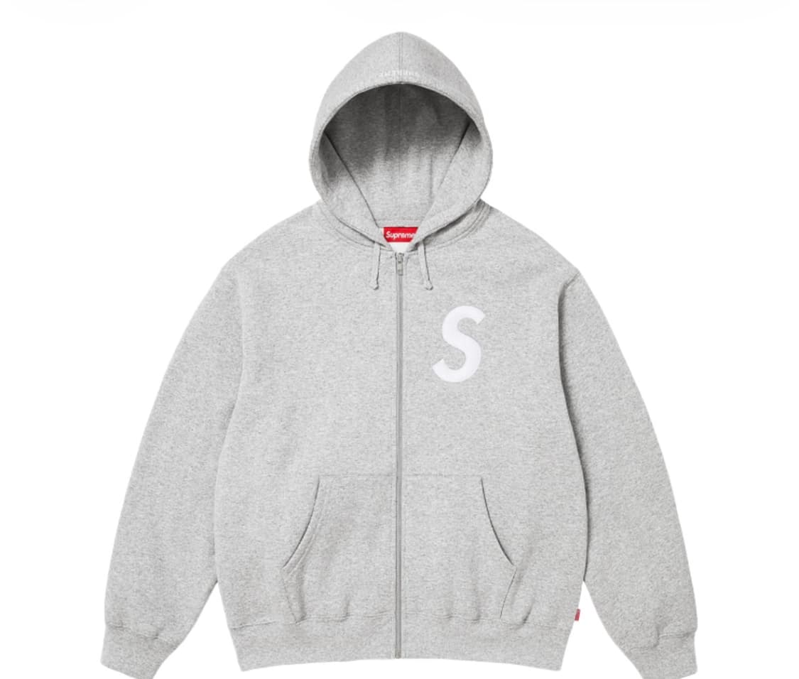 슈프림 s로고 후드집업 XL 상품이미지1