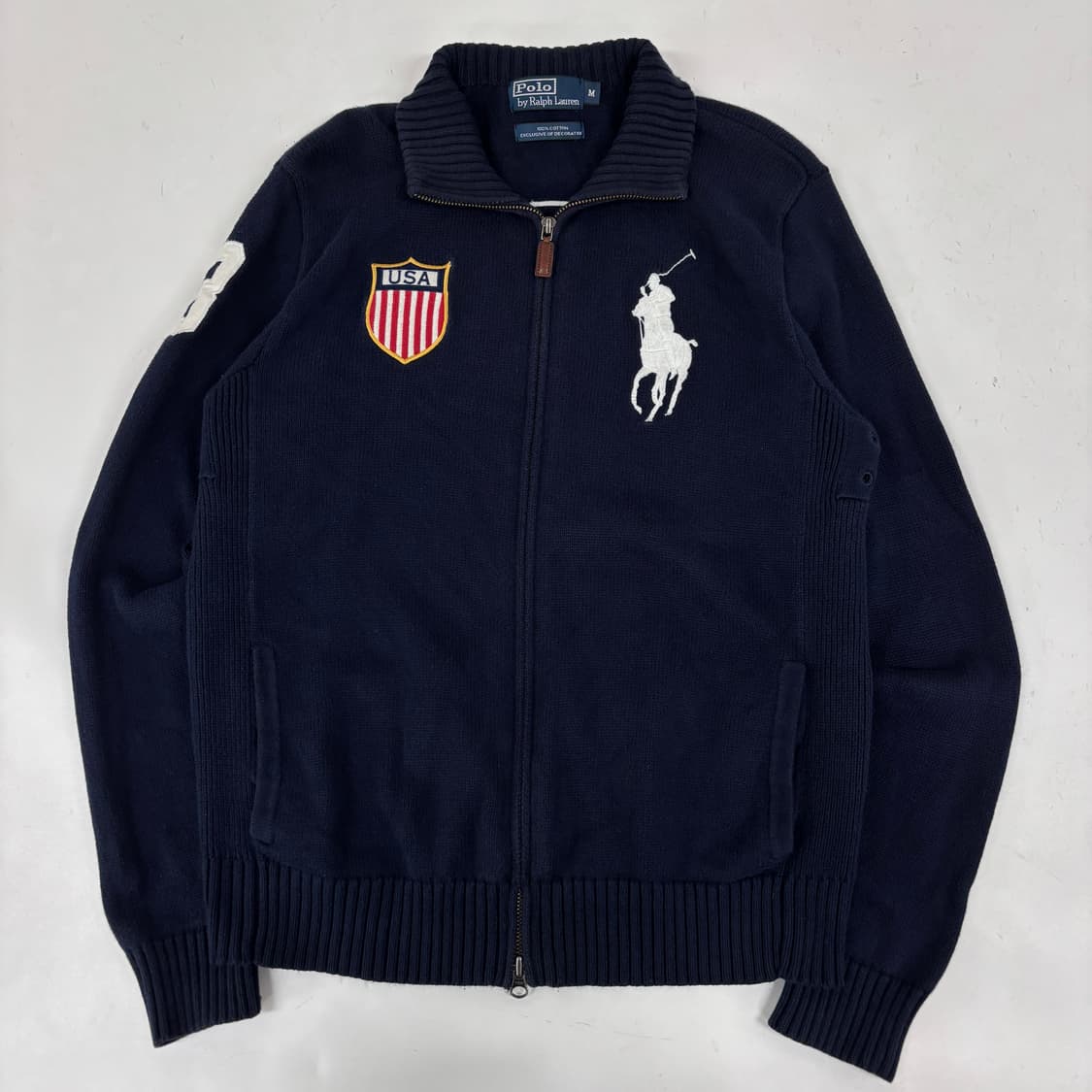 폴로 빅포니 USA 니트 집업 상품이미지3