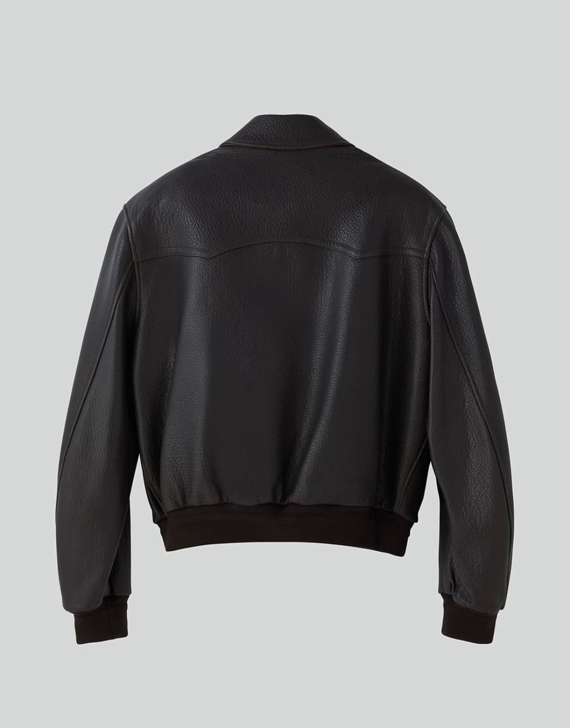 렉토 24FWV 벤 슈렁큰 램스킨 레더 점퍼 가죽자켓 다 크브라운 상품이미지2