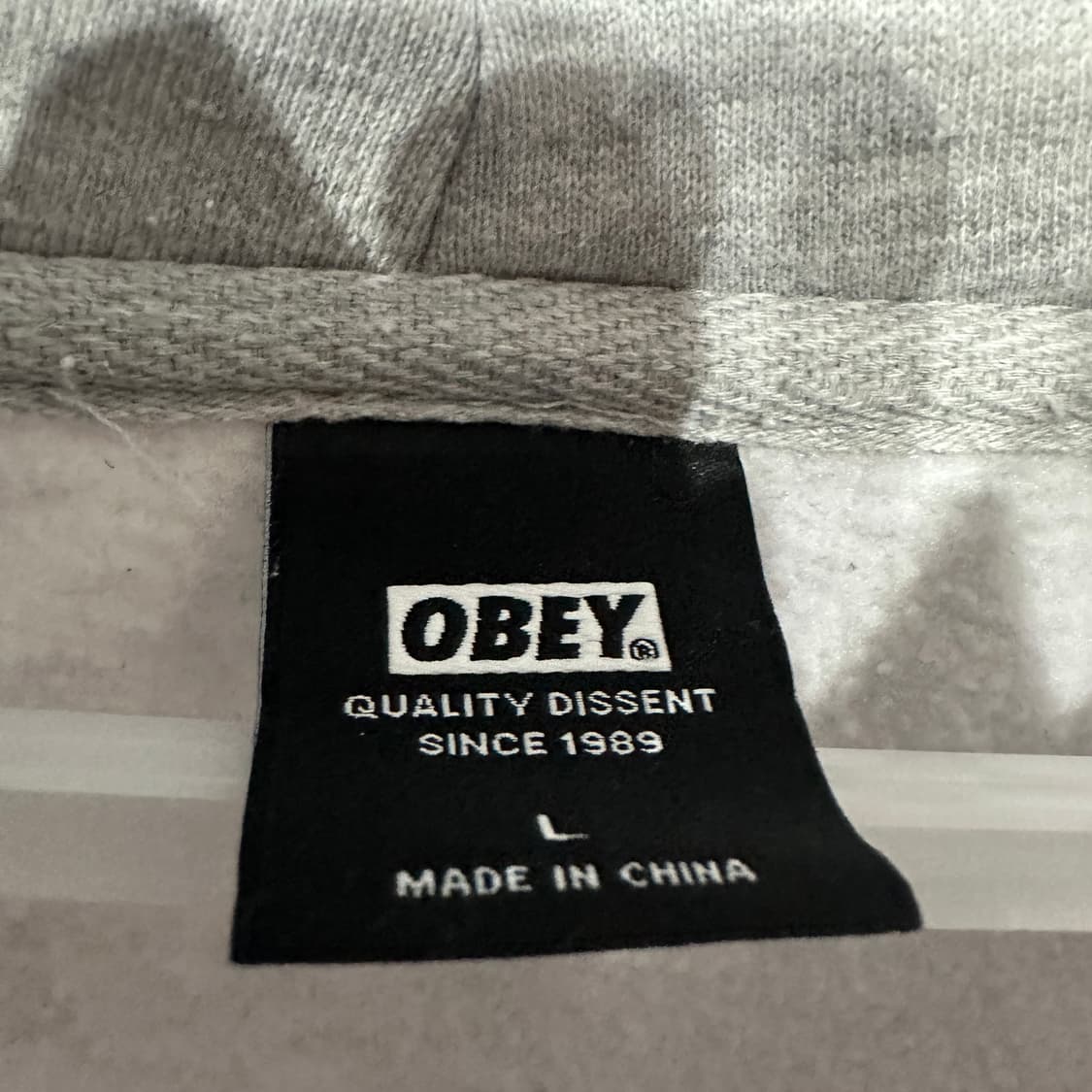 OBEY 오베이 빅로고 후드티 L 상품이미지3