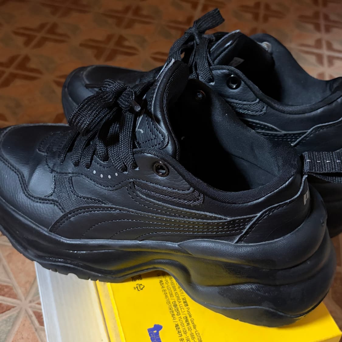 푸마 실리아 웨지 블랙 실버 393915-03 상품이미지5