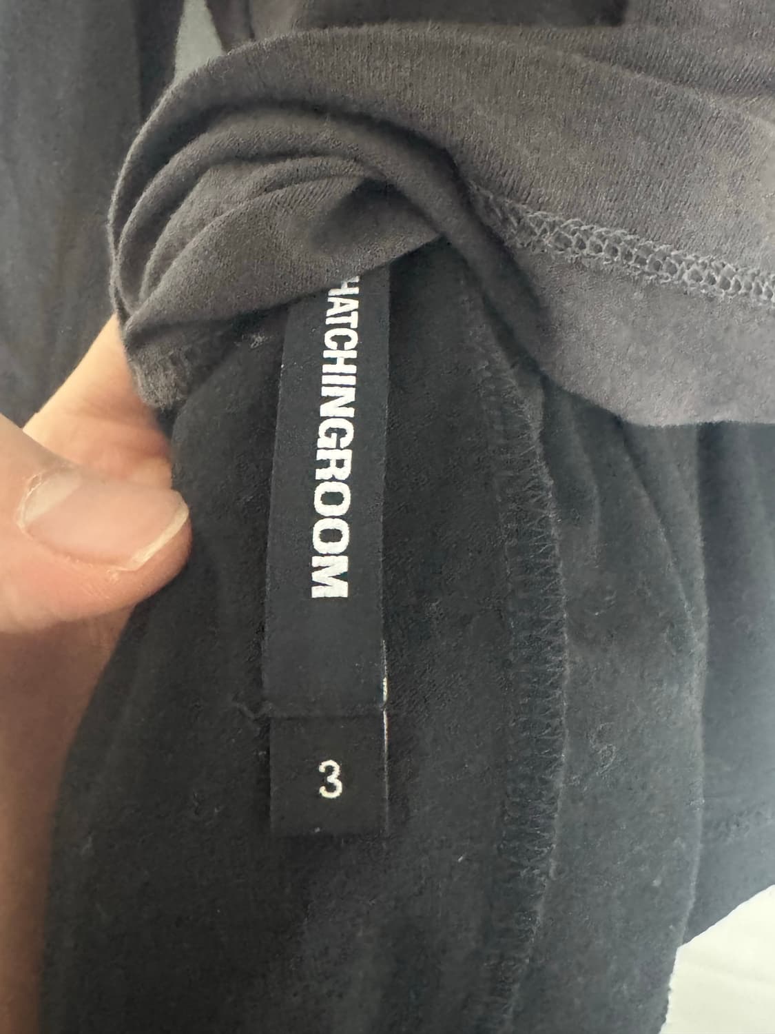 해칭룸 Two Face Tee Charcoal/Black[3] 상품이미지4