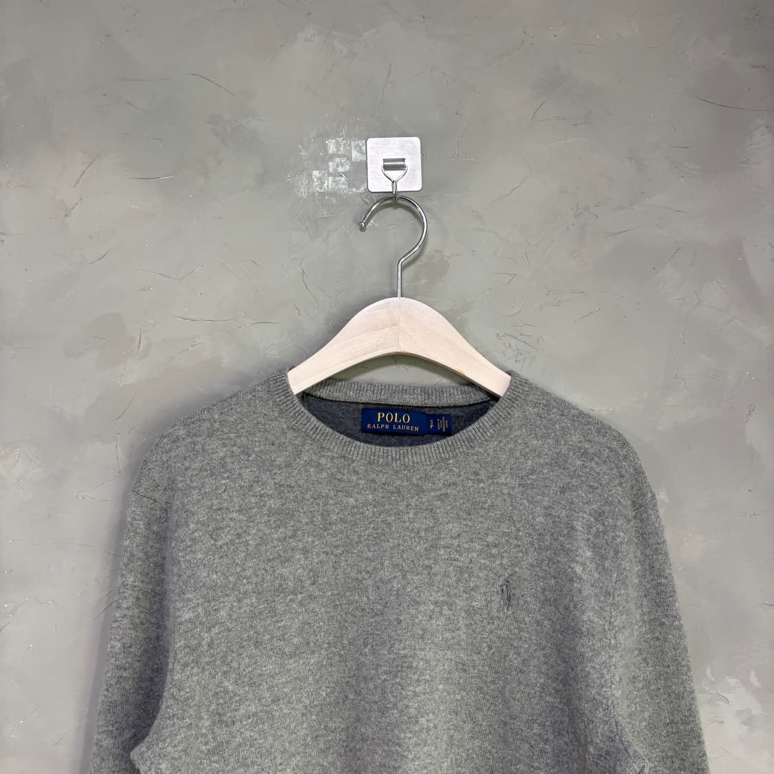 폴로 랄프로렌 메리노 울 니트 그레이 상품이미지2