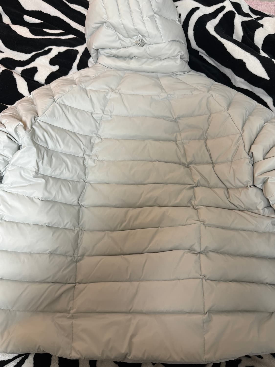 오리털 경량패딩 그레이 L 상품이미지3