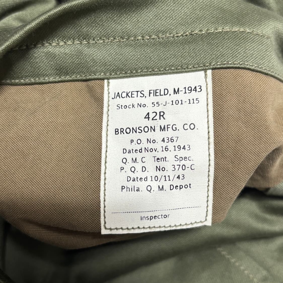 42 브론슨 M-1943 필드자켓 상품이미지5