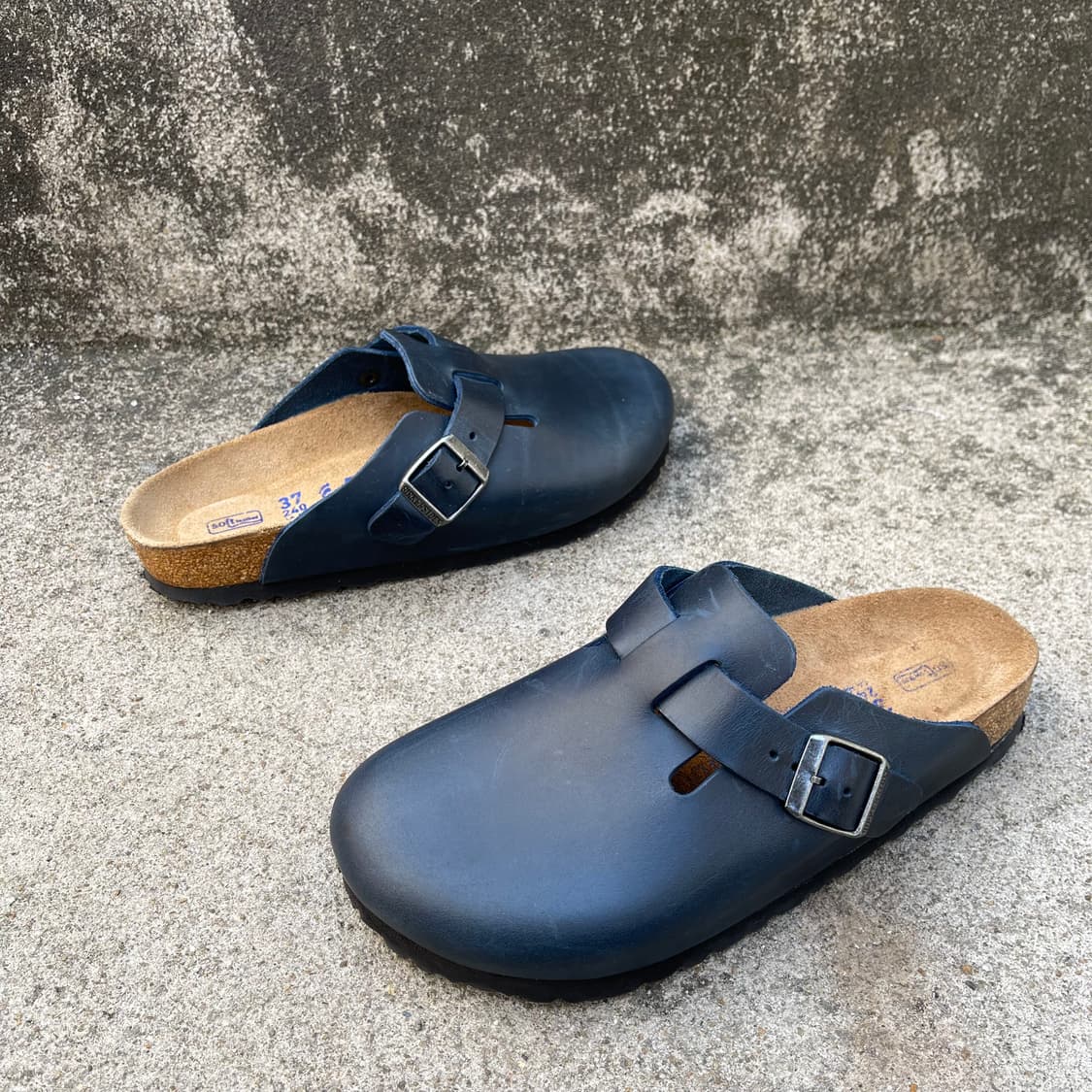 [37] 버켄스탁 보스턴 레더 네이비 블루 (240) 상품이미지3