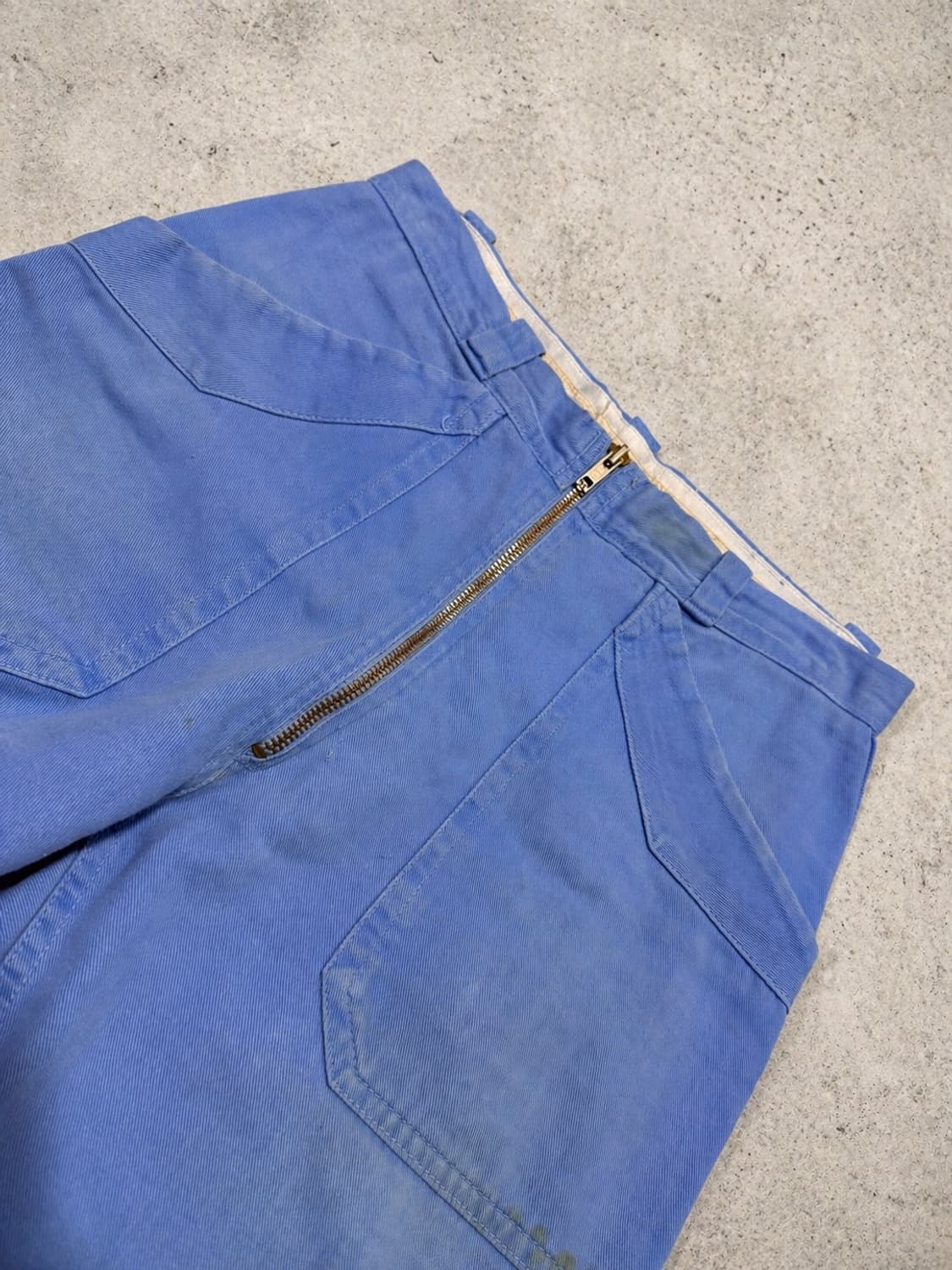 70s 페이디드 블루 워크웨어 팬츠 상품이미지5