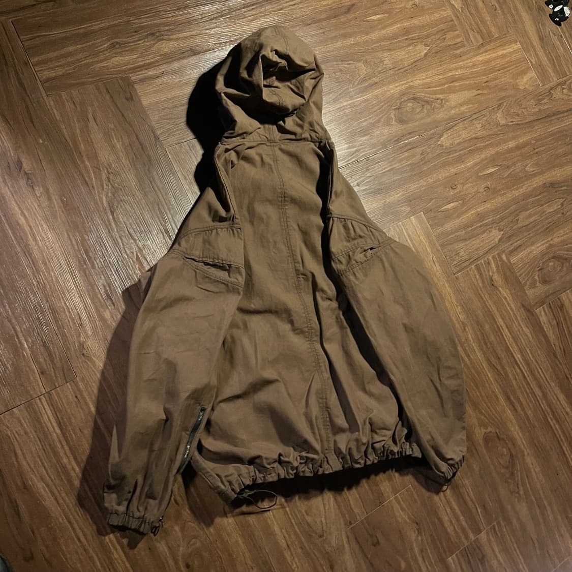 (착샷) Unknown Sample 하이넥 플랩 헤비 코튼 아노락 상품이미지4