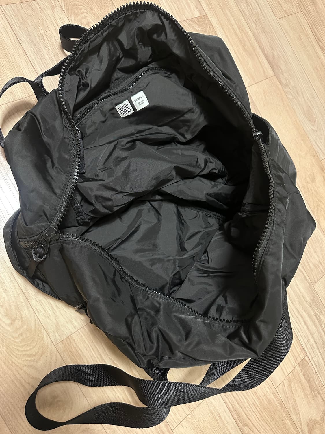 유니클로 U 스퀘어 보스턴백 블랙 상품이미지5