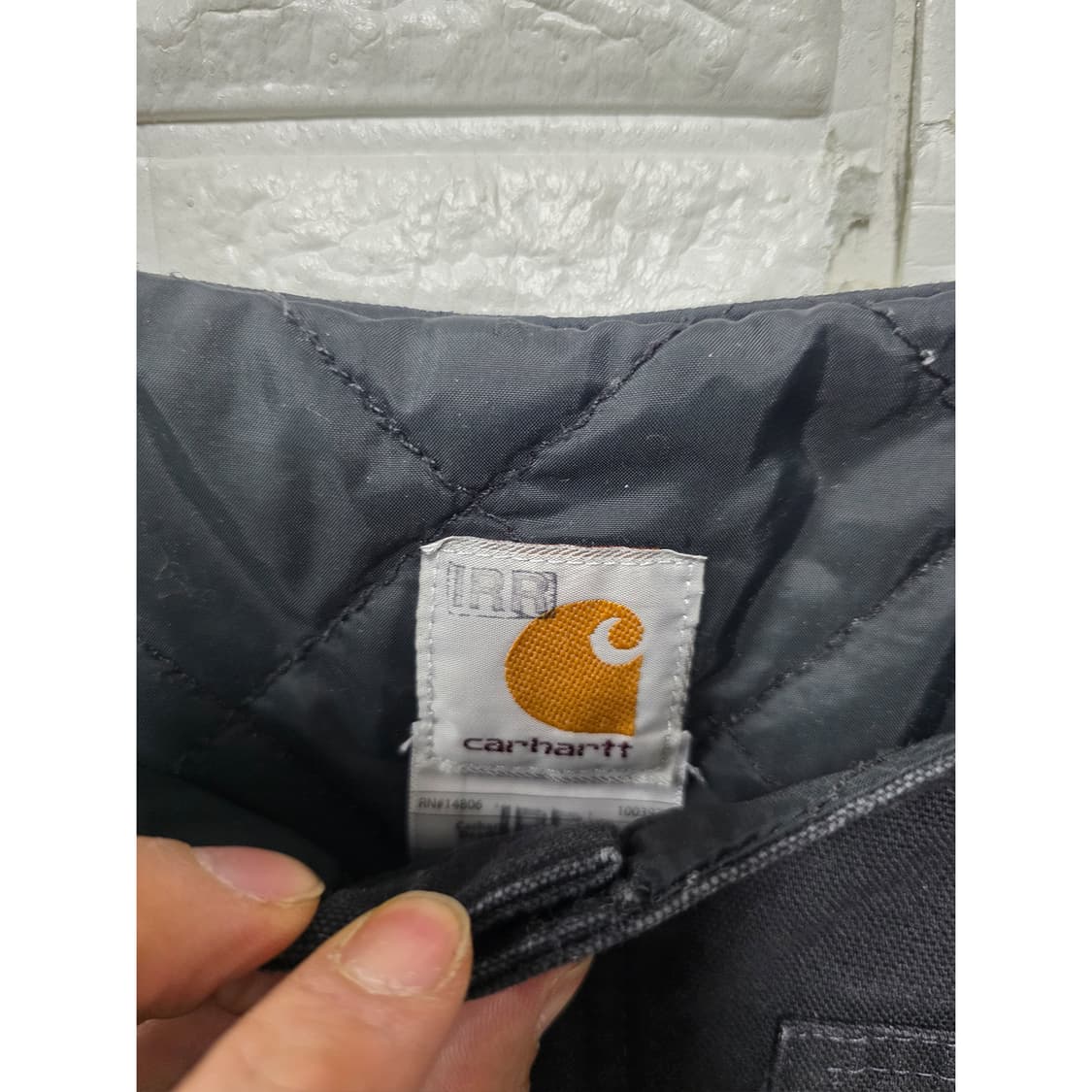 택포// 칼하트 오버롤 블랙 멜빵바지 L 상품이미지2