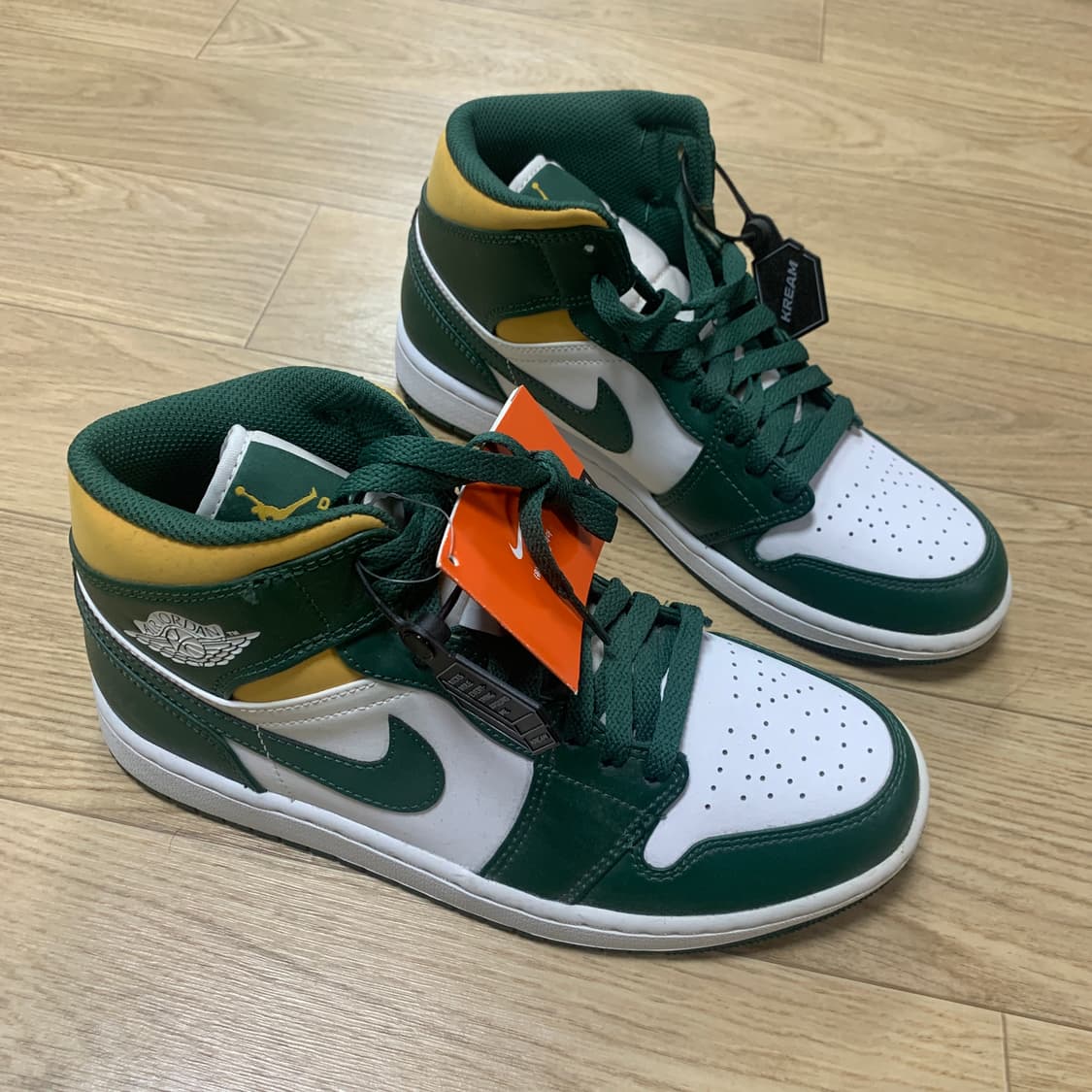 260)Nike 조던1 mid 시애틀 supersonics(새상품) 상품이미지1
