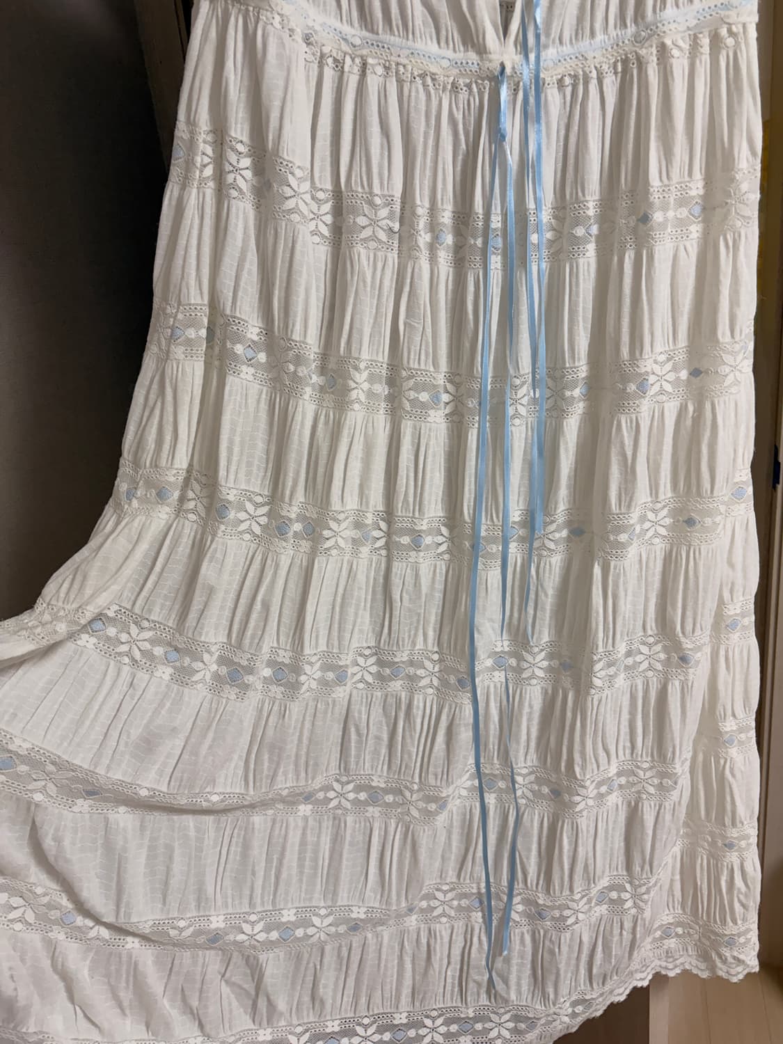 플레따 화이트 롱원피스 상품이미지4