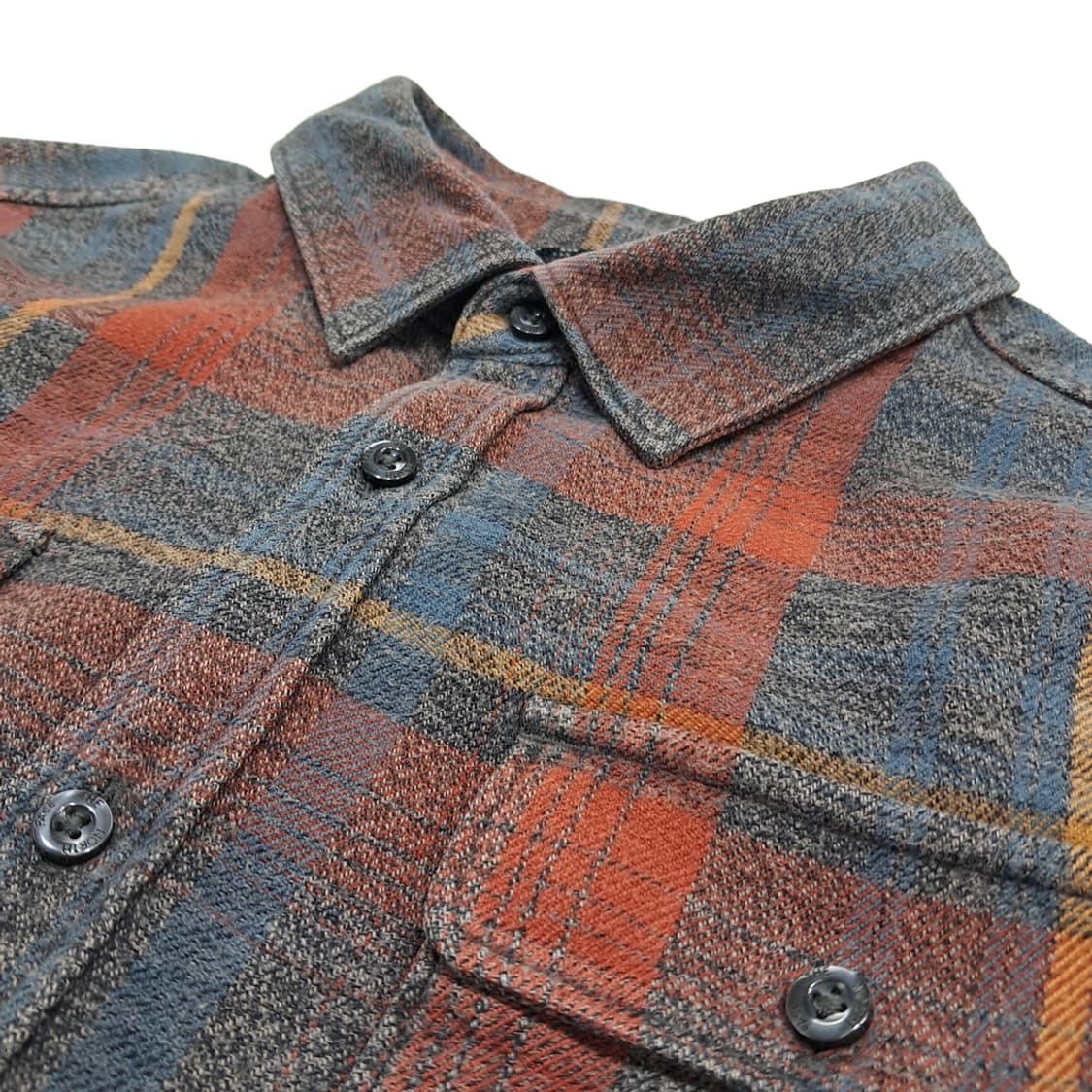 CN929 L 노스페이스 타탄체크 플란넬 긴팔 캠핑 셔츠 남방 상품이미지5