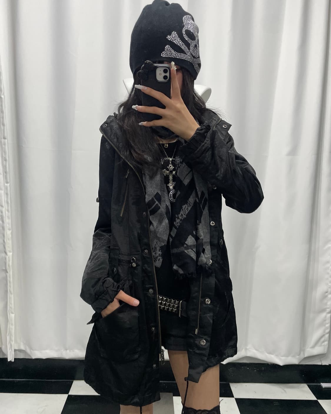 🎸블랙 글로시 롱 자켓🎸 상품이미지3