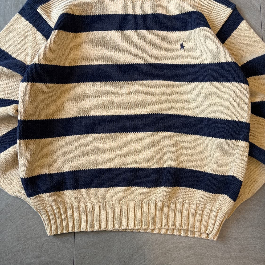 폴로 정품 스트라이프 해비 코튼 니트 상품이미지4
