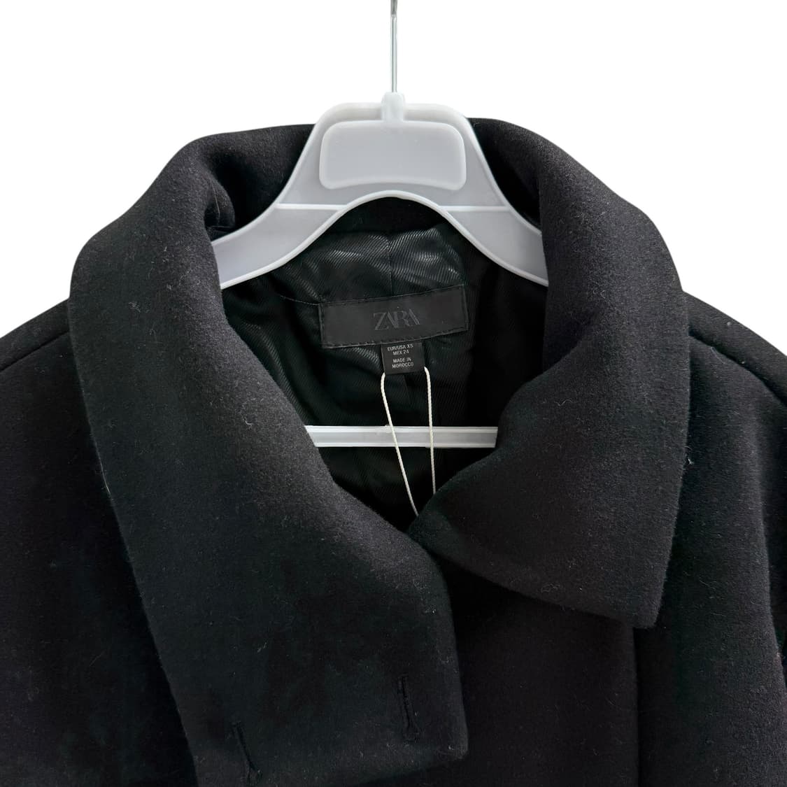 [XS] 택달린새상품 자라 하이넥 하프코트 상품이미지7