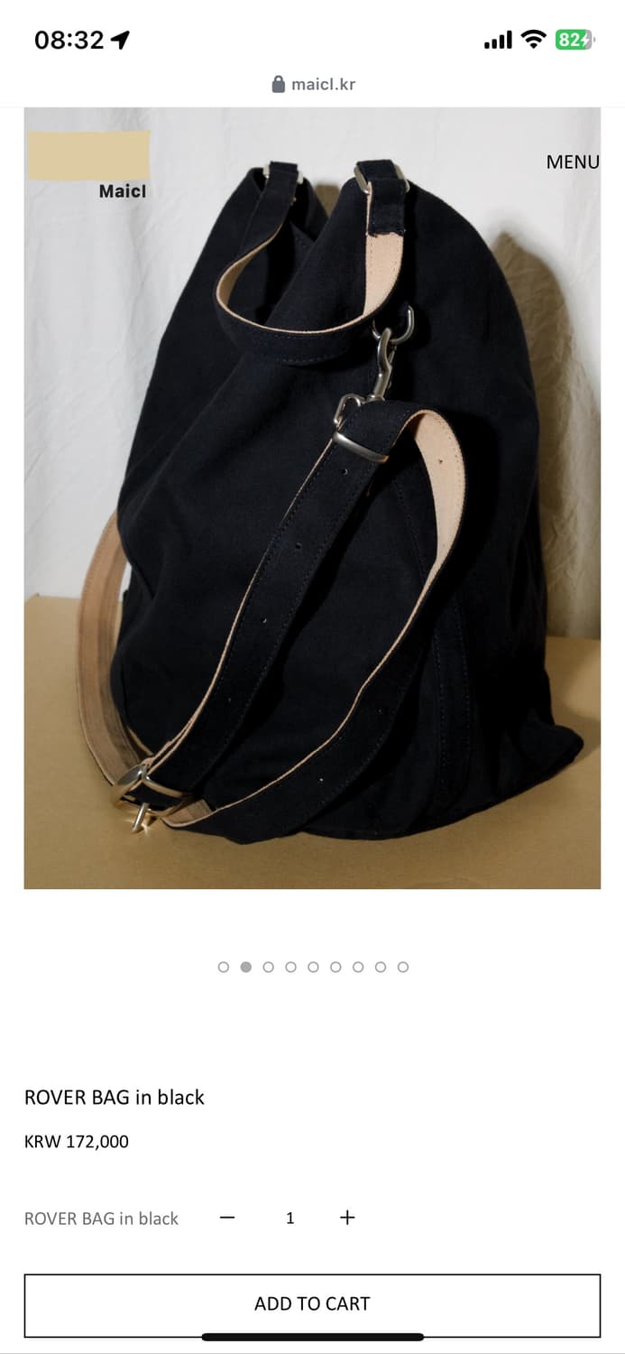 마이클 ROVER BAG in black 새상품 상품이미지2