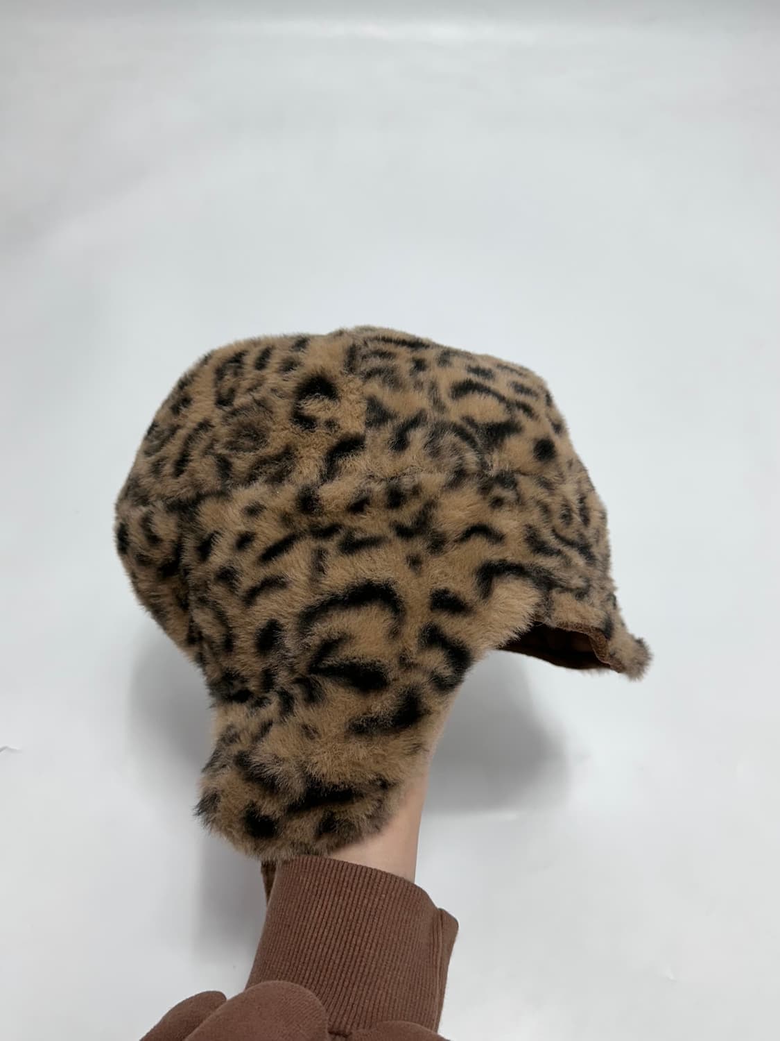 빈티지 리버서블 호피 레오파드 이어플랩 트루퍼 상품이미지6