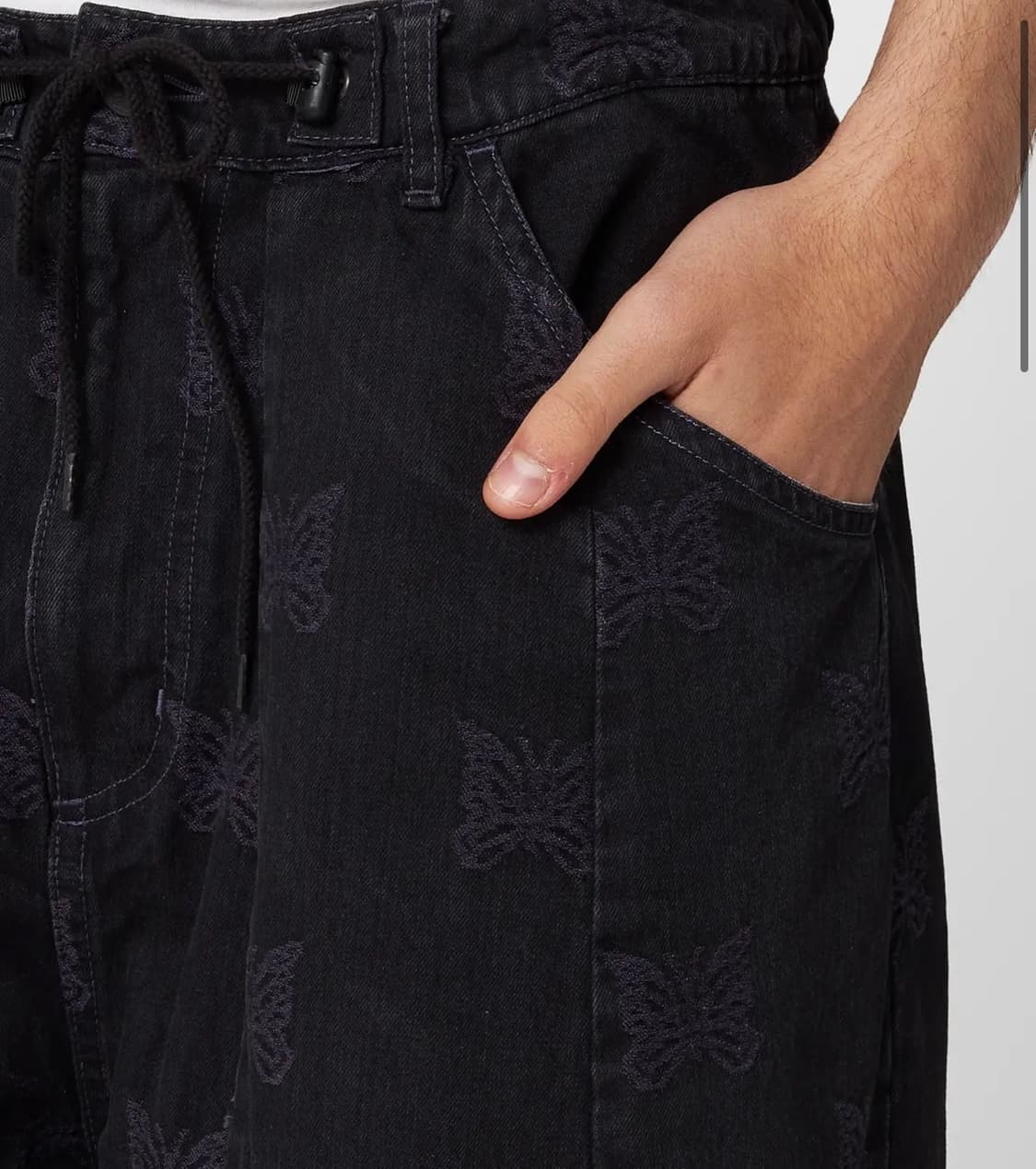 니들스 10oz 데님팬츠 나비문양 상품이미지1