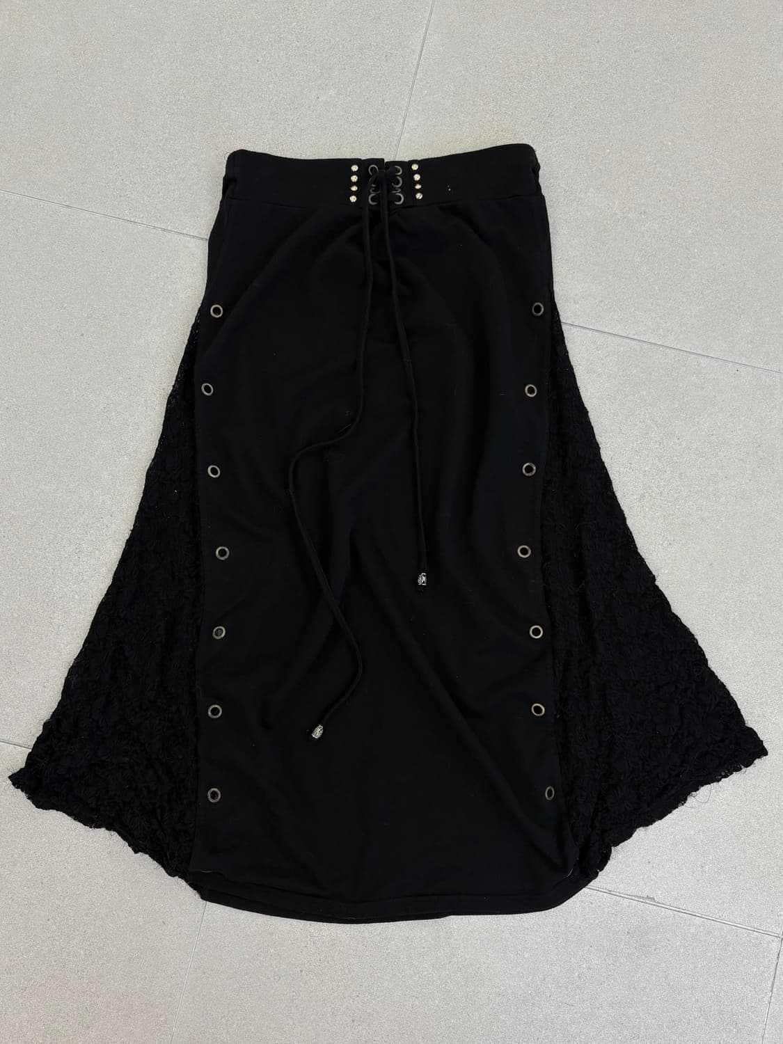 레이스 아일렛 롱스커트 상품이미지1