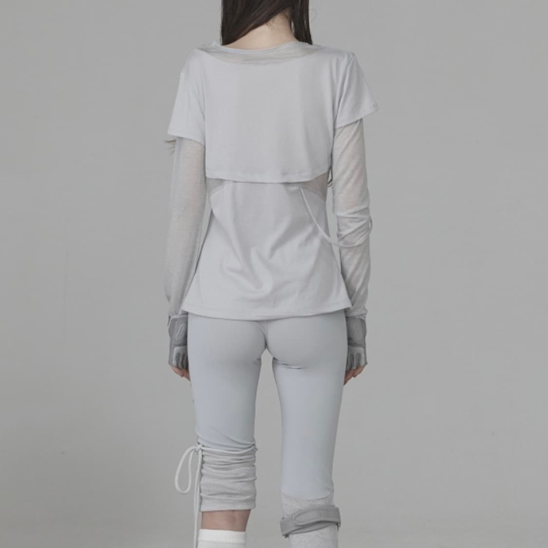 오호스 Layered Shoulder Strap Long Sleeves 상품이미지3