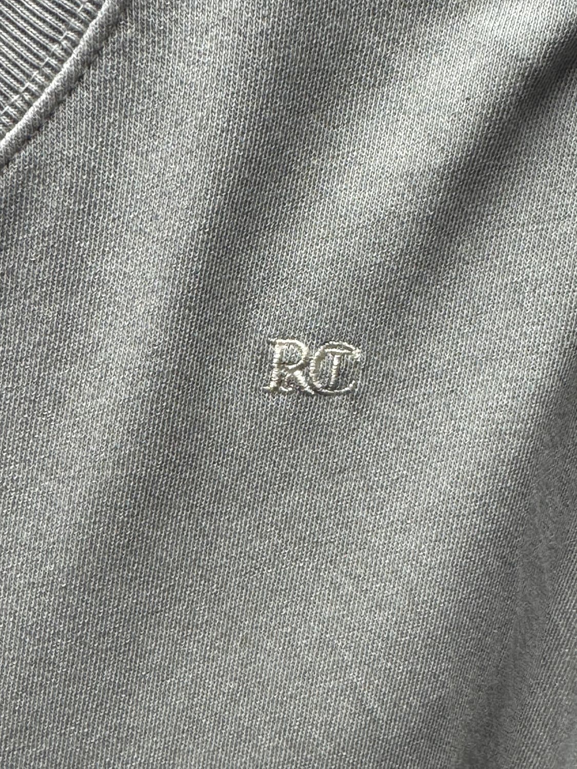 렉토 자수 로고 다잉 오버핏 반팔티셔츠 L사이즈 판매 쿨그레이 색상ㅐ 상품이미지2