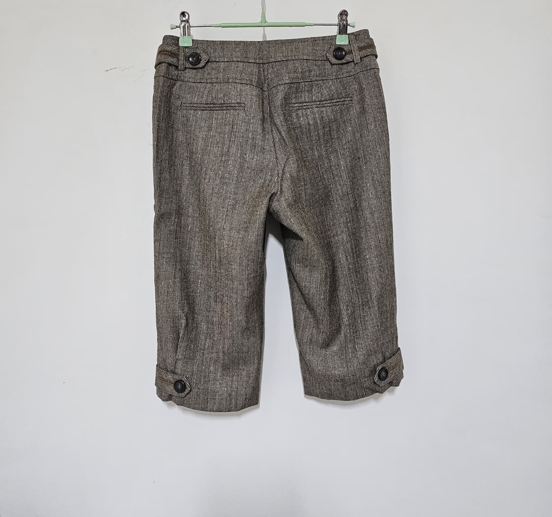 크로커다일 반짝이 그레이체크 7부모바지  27 새거수준 상품이미지3