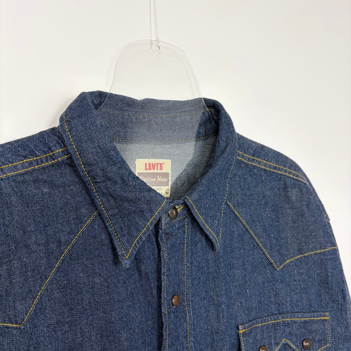 90s 리바이스 lvc 데님 웨스턴 셔츠 상품이미지2