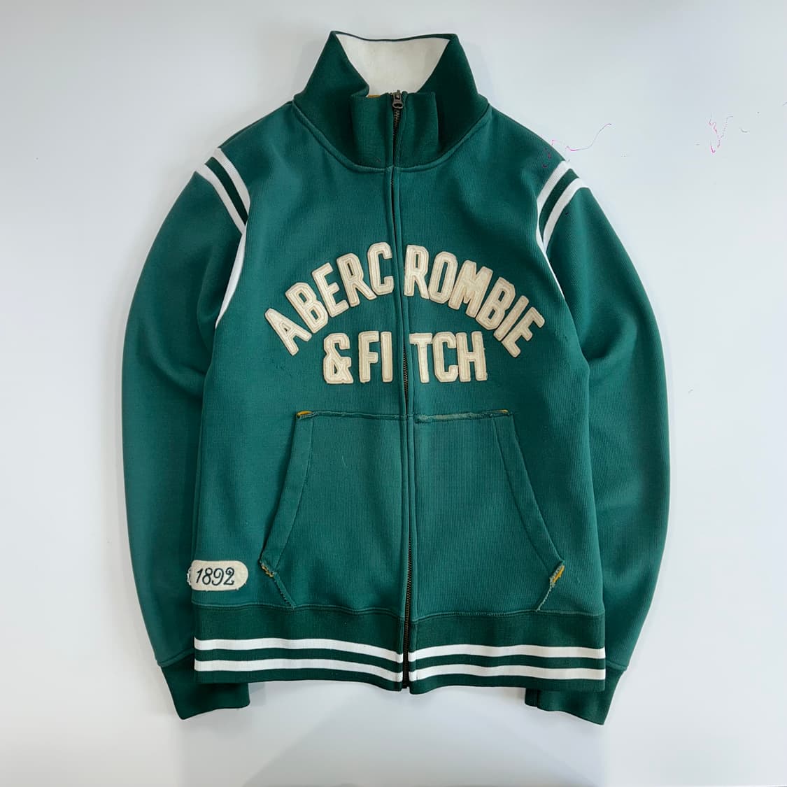 Abercrombie 아베크롬비 스펠아웃 그린 집업 상품이미지3